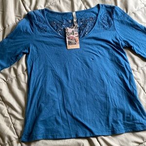 Floral cutout T-shirt